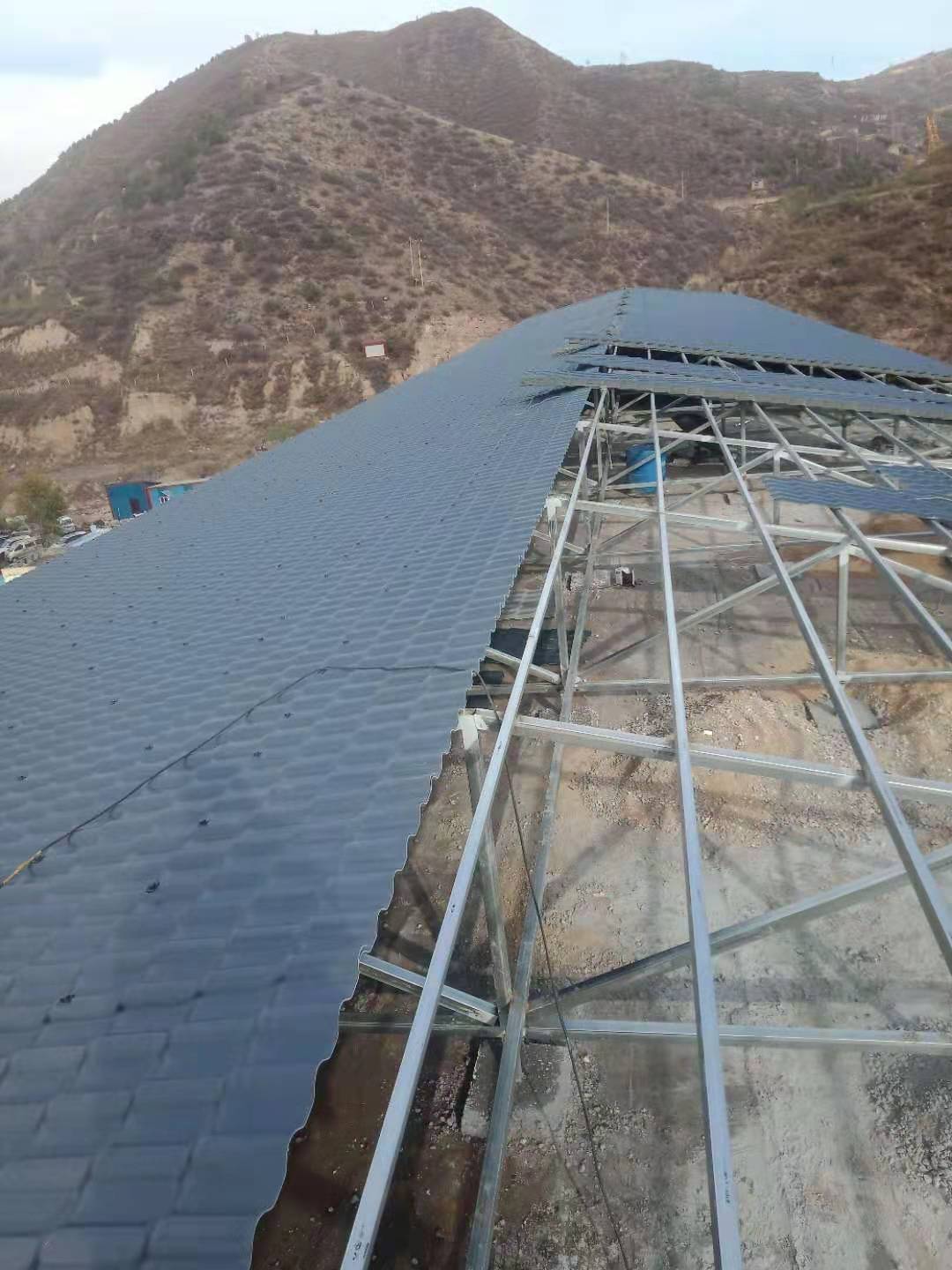 树脂瓦施工现场